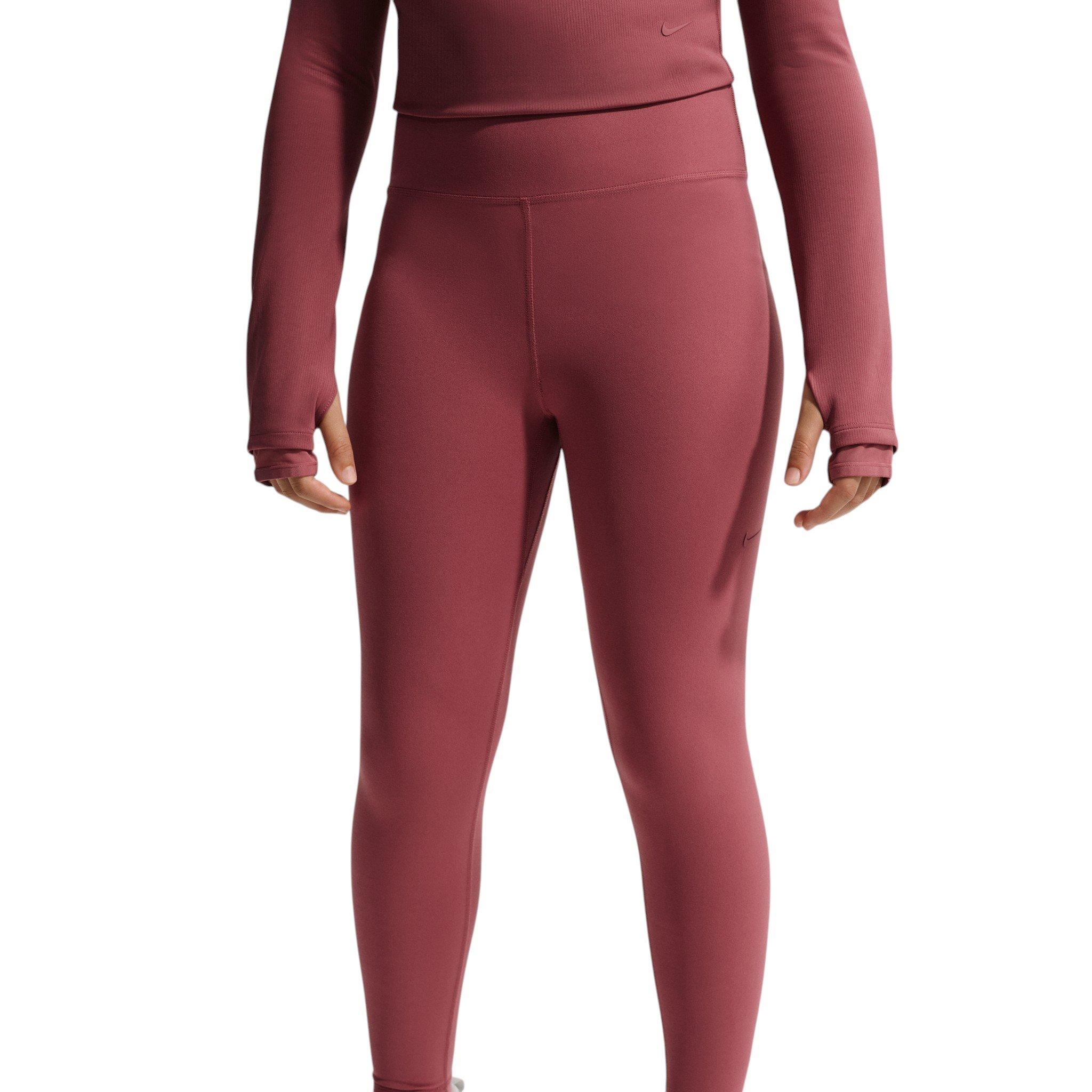 Nike Big Girls' MAVN Dri-FIT High-Rise Leggings - Pink Smoke - PINK SMOKE